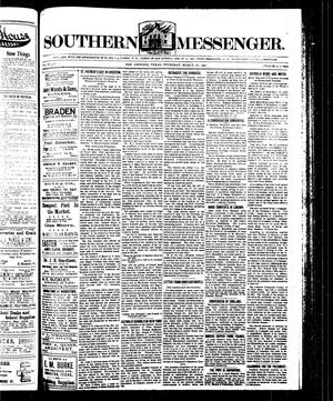 Primary view of object titled 'Southern Messenger. (San Antonio, Tex.), Vol. 12, No. [5], Ed. 1 Thursday, March 26, 1903'.