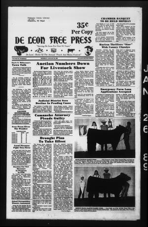 Primary view of object titled 'De Leon Free Press (De Leon, Tex.), Vol. 101, No. 35, Ed. 1 Thursday, January 26, 1989'.