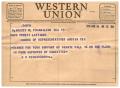 Letter: [Telegram from B. R. Richardson, April 14, 1955]