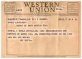 Letter: [Telegram from Joe Smith, May 3, 1955]