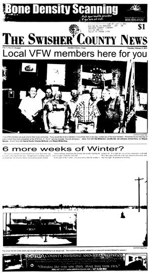 Primary view of The Swisher County News (Tulia, Tex.), Vol. 7, No. 6, Ed. 1 Thursday, February 5, 2015