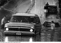 Photograph: [Motorists stranded in flood waters]