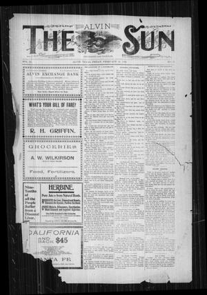Primary view of object titled 'The Alvin Sun (Alvin, Tex.), Vol. 11, No. 47, Ed. 1 Friday, February 14, 1902'.