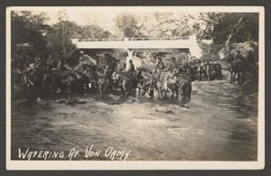 Primary view of object titled '[Cavalry Soldiers at River]'.