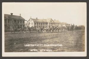 Primary view of object titled '[Cavalry Soldiers at Fort Sam Houston]'.