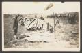 Postcard: [Cavalry Men Assembling Tents]