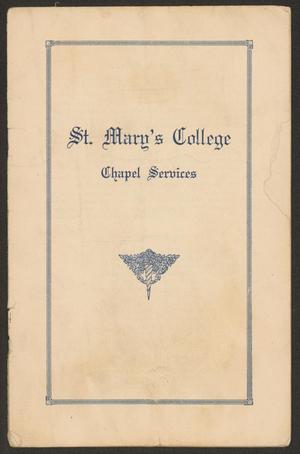 St. Mary's College: Chapel Services