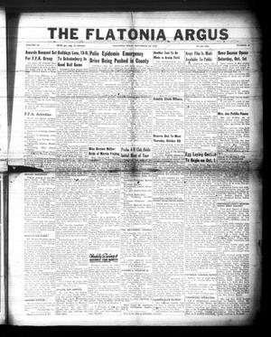 Primary view of object titled 'The Flatonia Argus (Flatonia, Tex.), Vol. 74, No. 40, Ed. 1 Thursday, September 29, 1949'.