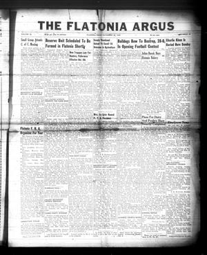 Primary view of object titled 'The Flatonia Argus (Flatonia, Tex.), Vol. 74, No. 39, Ed. 1 Thursday, September 22, 1949'.