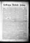 Thumbnail image of item number 1 in: 'La Grange Deutsche Zeitung (La Grange, Tex.), Vol. 30, No. 22, Ed. 1 Thursday, January 15, 1920'.