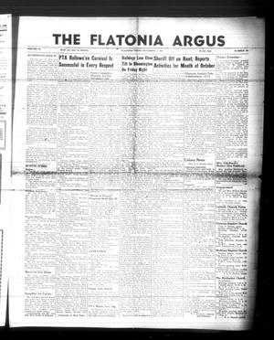 Primary view of object titled 'The Flatonia Argus (Flatonia, Tex.), Vol. 76, No. 44, Ed. 1 Thursday, November 1, 1951'.
