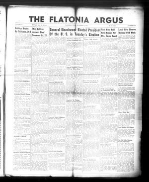 Primary view of object titled 'The Flatonia Argus (Flatonia, Tex.), Vol. 77, No. 45, Ed. 1 Thursday, November 6, 1952'.