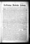 Primary view of La Grange Deutsche Zeitung (La Grange, Tex.), Vol. 30, No. 15, Ed. 1 Thursday, November 27, 1919