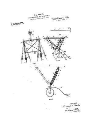 Primary view of object titled 'Landing Device for Aeroplanes.'.