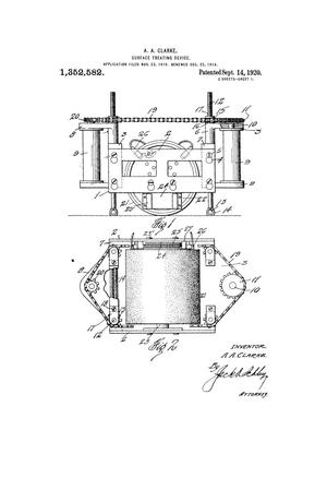 Primary view of object titled 'Surface-Treating Device.'.