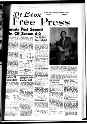 Primary view of object titled 'De Leon Free Press (De Leon, Tex.), Vol. 74, No. 13, Ed. 1 Thursday, September 19, 1963'.