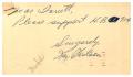 Postcard: [Postcard from Ray Wilson to Truett Latimer, March 25, 1955]