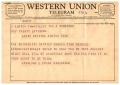 Letter: [Telegram from Sterling L. Price, April 4, 1957]