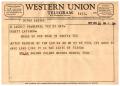 Letter: [Telegram from Nolan Palmer, April 24, 1957]