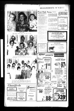 Primary view of object titled 'Detroit Weekly (Detroit, Tex.), Ed. 1 Thursday, July 3, 1986'.