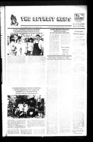 Primary view of object titled 'The Detroit News (Detroit, Tex.), Vol. 2, No. 24, Ed. 1 Thursday, September 9, 1982'.