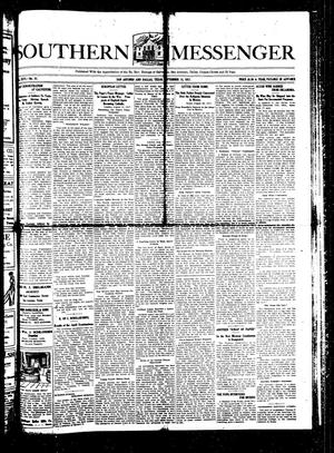 Primary view of object titled 'Southern Messenger (San Antonio and Dallas, Tex.), Vol. 26, No. 31, Ed. 1 Thursday, September 13, 1917'.
