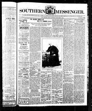 Primary view of object titled 'Southern Messenger. (San Antonio, Tex.), Vol. 10, No. 52, Ed. 1 Thursday, February 20, 1902'.