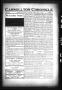 Newspaper: Carrollton Chronicle (Carrollton, Tex.), Vol. 3, No. 1, Ed. 1 Friday,…