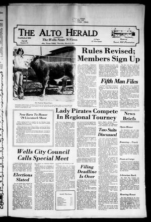Primary view of The Alto Herald (Alto, Tex.), Vol. 83, No. 43, Ed. 1 Thursday, March 8, 1979