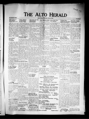 Primary view of object titled 'The Alto Herald (Alto, Tex.), Vol. [83], No. 4, Ed. 1 Thursday, June 8, 1978'.