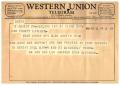 Letter: [Telegram from Mr. and Mrs. Len Johnson, March 21, 1961]
