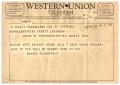 Letter: [Telegram from Rogers Oldsmobile, May 27, 1959]