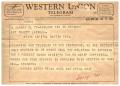 Primary view of [Telegram from Reuben Anton, April 16, 1959]