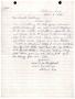 Primary view of [Letter from Mrs. E. M. Hallford to Truett Latimer, April 3, 1961]
