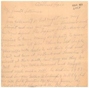 Primary view of object titled '[Letter from Annie Mae Burks to Truett Latimer, April 9, 1962]'.