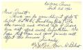 Postcard: [Postcard from Mr. and Mrs. Horace R. Belew to Truett Latimer, Februa…