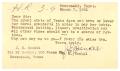 Postcard: [Postcard from J. E. Henkel to Truett Latimer, March 7, 1961]