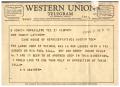Primary view of [Telegram from W. M. Braymer, May 27, 1959]