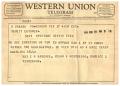 Letter: [Telegram from Mrs. E. H. Waggner, Venah W. Henderson, and Maurice L.…