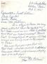Letter: [Letter from Mrs. V. E. Behrens to Truett Latimer, February 7, 1961]