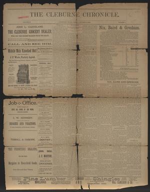 Primary view of object titled 'The Cleburne Chronicle. (Cleburne, Tex.), Vol. 23, No. 6, Ed. 1 Friday, October 31, 1890'.
