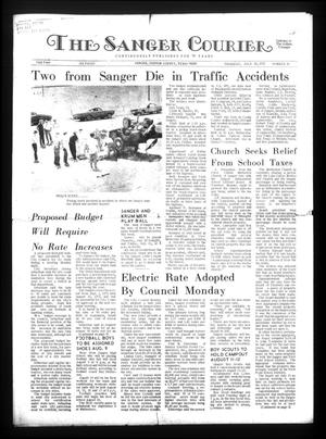 Primary view of object titled 'The Sanger Courier (Sanger, Tex.), Vol. 73, No. 42, Ed. 1 Thursday, July 20, 1972'.