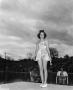 Photograph: [Model on Stage at Barton Springs]