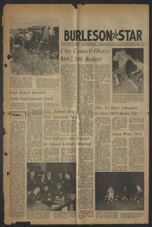 Primary view of Burleson Star (Burleson, Tex.), Vol. 6, No. 46, Ed. 1 Thursday, September 16, 1971