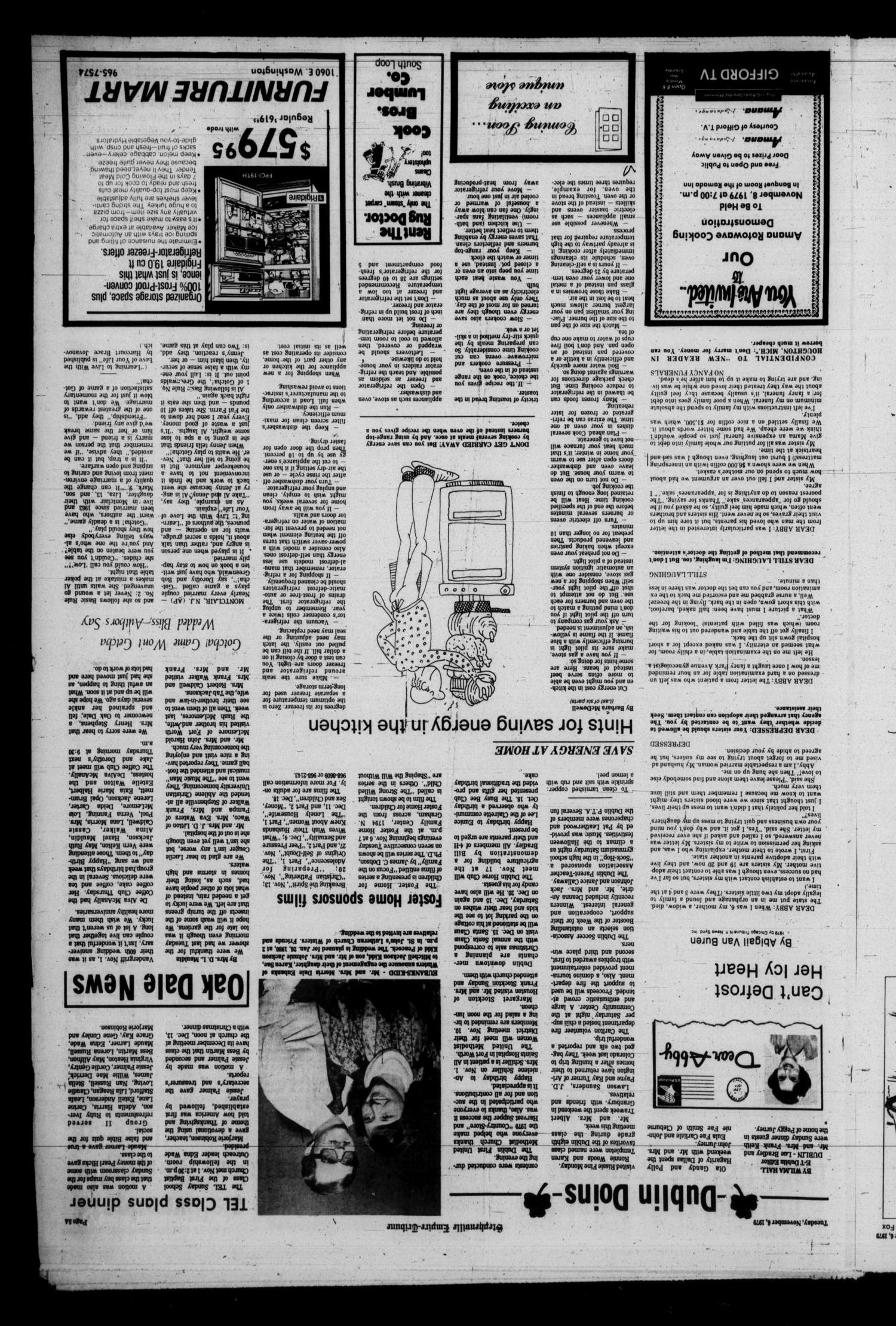 Stephenville Empire-Tribune (Stephenville, Tex.), Vol. 111, No. 72, Ed. 1 Tuesday, November 6, 1979
                                                
                                                    [Sequence #]: 5 of 10
                                                