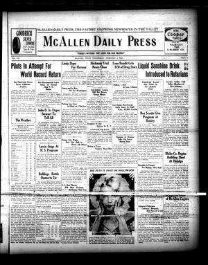 Primary view of object titled 'McAllen Daily Press (McAllen, Tex.), Vol. 7, No. 44, Ed. 1 Wednesday, February 8, 1928'.