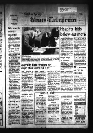 Primary view of object titled 'Sulphur Springs News-Telegram (Sulphur Springs, Tex.), Vol. 108, No. 41, Ed. 1 Friday, February 18, 1983'.