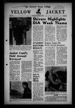 Primary view of object titled 'The Howard Payne College Yellow Jacket (Brownwood, Tex.), Vol. 53, No. 24, Ed. 1  Friday, April 1, 1966'.