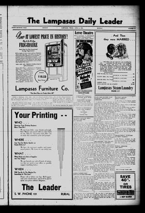 Primary view of object titled 'The Lampasas Daily Leader (Lampasas, Tex.), Vol. 37, No. 28, Ed. 1 Monday, April 8, 1940'.