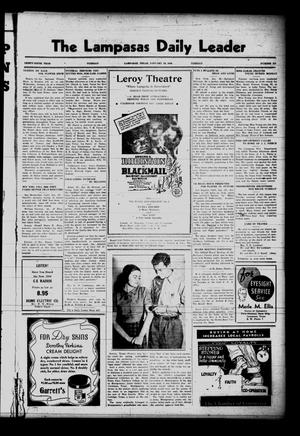 Primary view of object titled 'The Lampasas Daily Leader (Lampasas, Tex.), Vol. 36, No. 275, Ed. 1 Tuesday, January 23, 1940'.